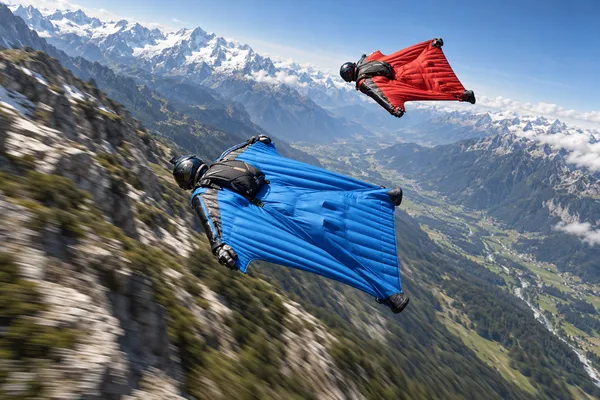 Application illustration: Skydiving & wingsuit flying